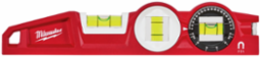 10 Inch Die Cast Torpedo Level with 360 Degree Locking Vial, .0005" Accuracy, Red