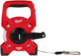 100 Foot Fiberglass Open Reel Tape Measure with 3:1 Gear Ratio