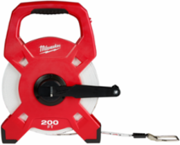 200 Foot Fiberglass Open Reel Long Tape, 3:1 Gear Ratio, 0.5 Inch Width