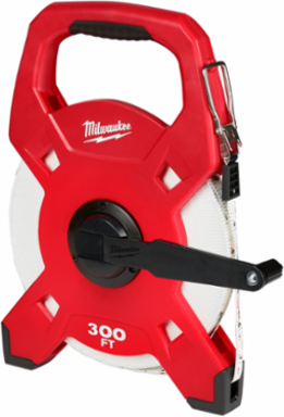 300 Foot Fiberglass Open Reel Long Tape, 0.5 Inch Width, 3:1 Gear Ratio
