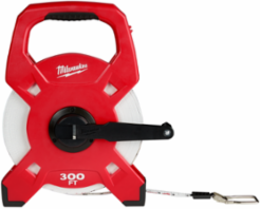 300 Foot Fiberglass Open Reel Long Tape, 0.5 Inch Width, 3:1 Gear Ratio
