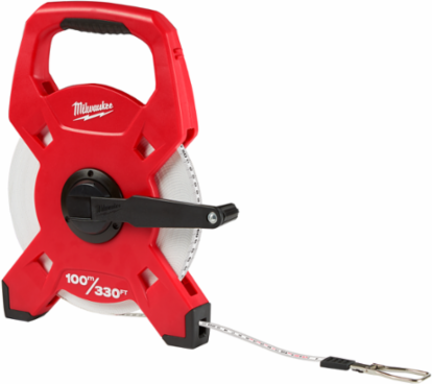 330 ft Fiberglass Open Reel Long Tape with 3:1 Gear Ratio