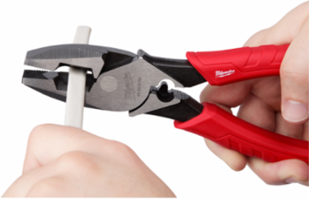 9" Comfort Grip High Leverage Lineman's Pliers w/ Crimper