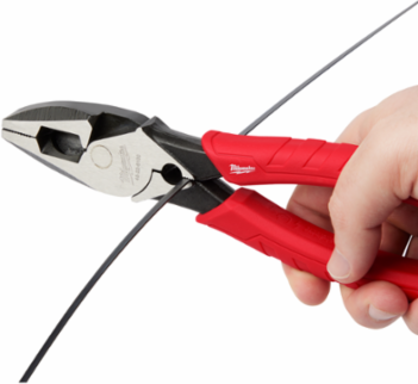 9" Comfort Grip High Leverage Lineman's Pliers w/ Crimper