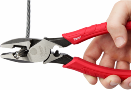 9" Comfort Grip High Leverage Lineman's Pliers w/ Crimper