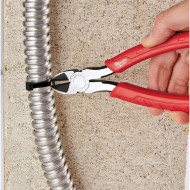 7 Inch Diagonal Cutting Pliers, Iron Carbide Edge, 0.86 Inch Jaw Capacity, Insulated Handles