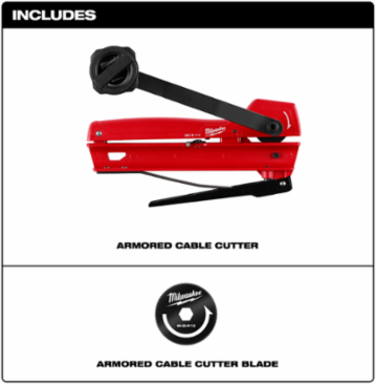 Armored Cable Cutter for MC, AC, BX - Cuts 3/8 Inch, 7.41 Inch Size