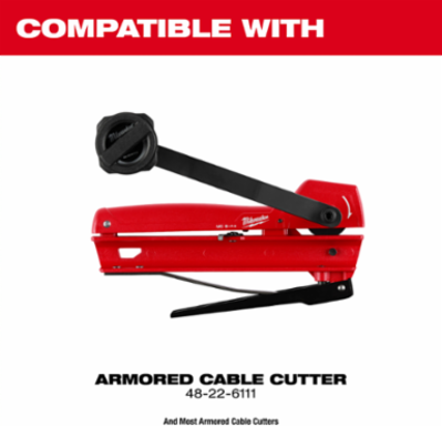 Armored Cable Cutter Replacement Blade, Cuts Up to 3/8 Inch Cable, Steel