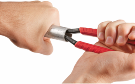 8 Inch Hex-Jaw Pliers, 1-3/4 Inch Jaw Capacity, Forged Alloy Steel, Insulated Handles
