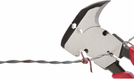 Fencing Pliers, 10.61 Inch Size, Steel, Rust Resistant, Comfort Grips