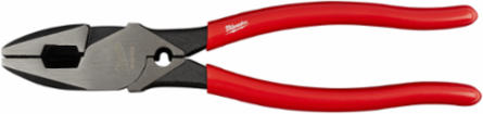 High Leverage Lineman's Pliers with Crimper, 9 Inch, 1.44 Inch Jaw Capacity, 1.1 Pounds