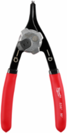 Convertible Snap Ring Pliers 0.038 Inch Tip, 18° Offset Angle, 6.06 Inch Length