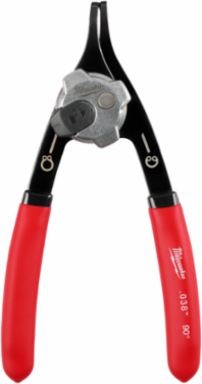 Convertible Snap Ring Pliers 0.038 Inch Tip, 90° Angle, 5.79 Inch Length