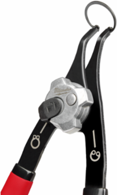 Convertible Snap Ring Pliers, 0.047 Inch Tip Diameter, 18° Angle, 6.05 Inch Length