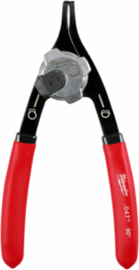 0.047 Inch Convertible Snap Ring Pliers with 90° Offset Head and Ergonomic Grip