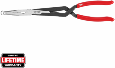 13 Inch Long Reach Hose Grip Pliers, 5/16 Inch Grip Size, Forged Alloy Steel