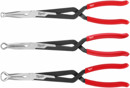 13 Inch Long Reach Hose Grip Pliers Set - 5/16", 1/2", 3/4" Sizes