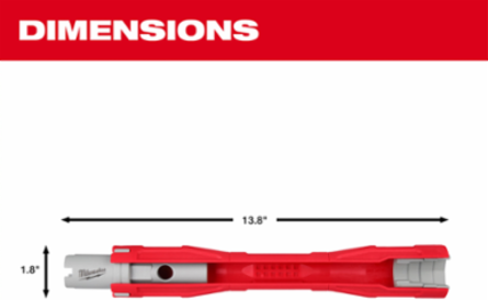 Faucet Swap-Out Wrench, 13.8 Inch Depth, Fits 5/8" to 15/16" Nuts