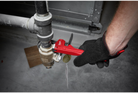 8 Inch Steel Pipe Wrench with Overbite Jaw™ and Jaw Capacity 1 Inch