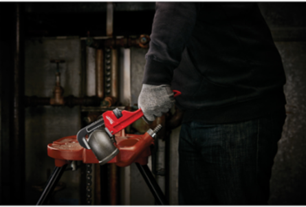 10 Inch Steel Pipe Wrench - Adjustable, 1.5 Inch Maximum Opening, Ergonomic Design