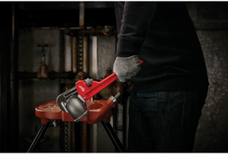 12 Inch Steel Pipe Wrench, Adjustable Jaw, 2 Inch Maximum Opening