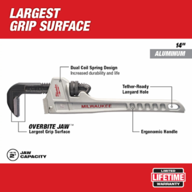 14” Aluminum Pipe Wrench