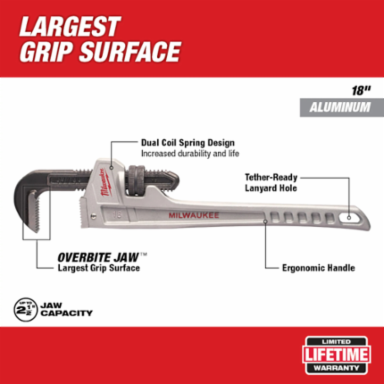 18” Aluminum Pipe Wrench