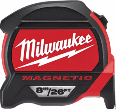 Magnetic Tape Measures, 8m/26ft