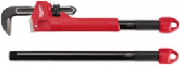 Cheater Pipe Wrench, 21.8 Inch Length, Adjustable, Steel, Max Opening 2.2 Inch