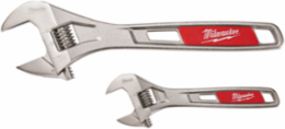 2-Piece Adjustable Wrench Set, 6 Inch & 10 Inch, Chrome Plated