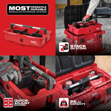 PACKOUT™ Tool Tray 19.8 Inch x 11.7 Inch, 25lbs Capacity, Adjustable Dividers