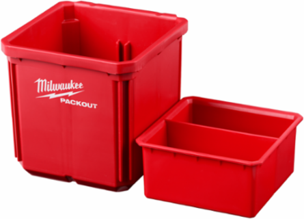 PACKOUT™ 2PK Bin Set - Impact Resistant, 7.3 Inch Height, Red