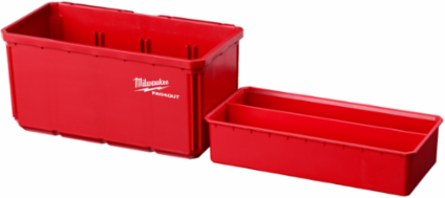 Large Bin Set for PACKOUTTM 8 Inch x 7.3 Inch, Impact Resistant, Includes (2) Trays