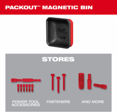 PACKOUTTM Magnetic Bin 4 Inch x 4 Inch x 2 Inch, Tool Storage Solution