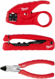 Coax Install Kit - Includes 6 Inch Coax Compression Crimper, Stripper, Cutters