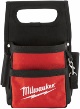 Compact Electrician's Work Pouch, 13 Pockets, 1680D Ballistic Nylon, 7 Inch Width