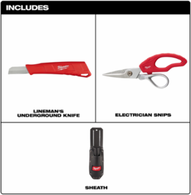 Cable Splicer's Sheath Kit, 8.30 Inch Length, Stainless Steel Blade