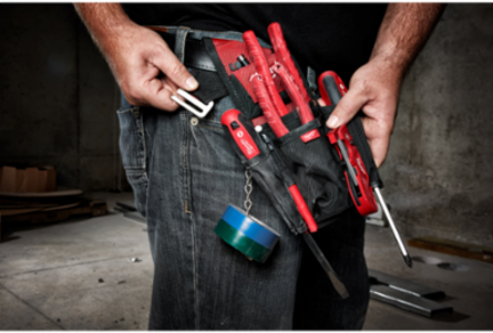 Compact Utility Pouch, 1680D Ballistic, 7 Pockets, Quick-Attach Loop