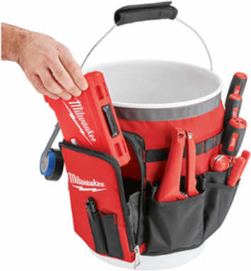 Bucket Organizer with 32 Pockets, 1680D Ballistic Material, Fits 5 Gallon Bucket