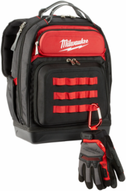 Ultimate Jobsite Backpack, 48 Pockets, 1680D Ballistic Material, 20.4 Inch Height
