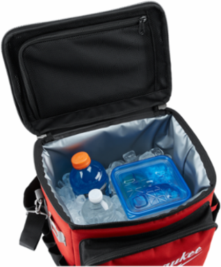 Jobsite Cooler 21.65 Quart Capacity, 15 Inch Height, 3-Compartment Design