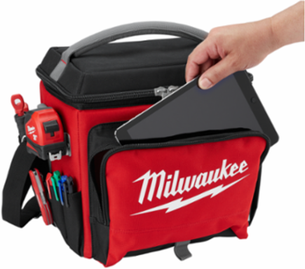 Jobsite Cooler 21.65 Quart Capacity, 15 Inch Height, 3-Compartment Design