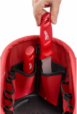 Underground Oval Tool Storage Bag - 24 Pockets, 1680D Ballistic Material, 10.43 Inch Height