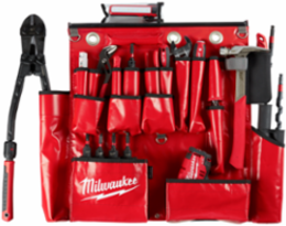 Aerial Tool Apron with 25 Pockets, Durable Vinyl, and 3 Nickel Plated Brass Eyelets