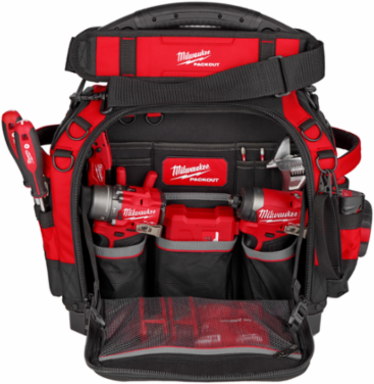 PACKOUT 15 Inch Structured Tool Bag - 50 lbs Capacity, 65 Pockets, Ballistic Material