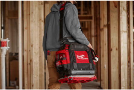 PACKOUT 15 Inch Structured Tool Bag - 50 lbs Capacity, 65 Pockets, Ballistic Material