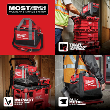 15 Inch PACKOUT Tool Bag, 1680D Ballistic Material, Soft Sided, Impact Resistant Base
