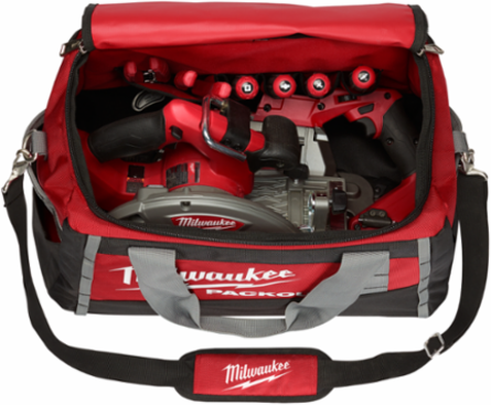 20 Inch PACKOUT Tool Bag - Tear Resistant 1680D, Soft Sided, Red/Black