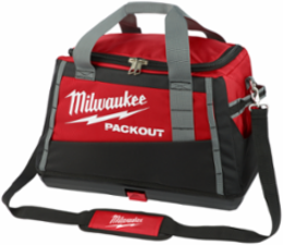 20 Inch PACKOUT Tool Bag - Tear Resistant 1680D, Soft Sided, Red/Black