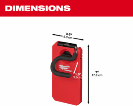 PACKOUT™ 4 Inch S-Hook with 25 lbs Weight Capacity and Anti-Slip Rubber Grips